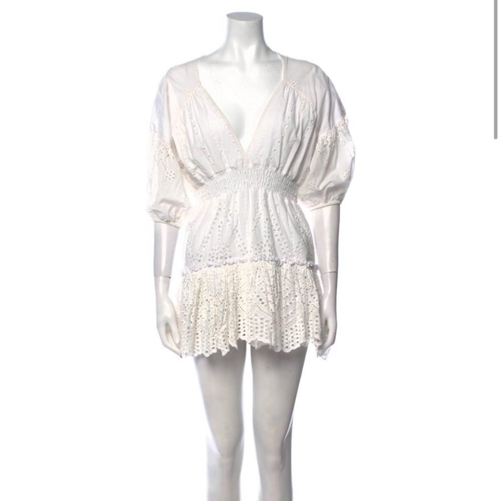 MISA Los Angeles white mini dress. Small.